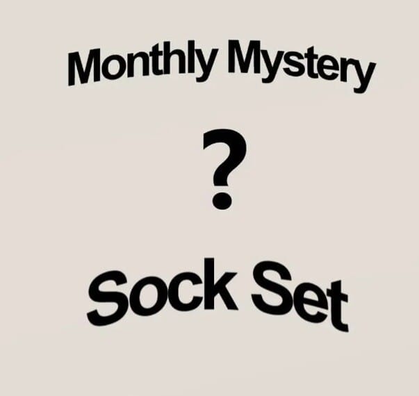 Holding image for a monthly yarn sock subscription box