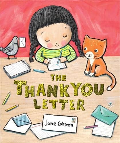 Book cover for The Thank You Letter by Jane Cabrera