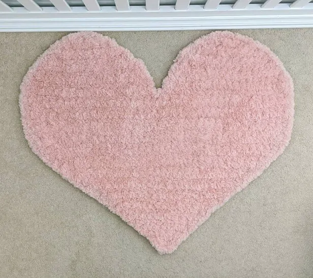 Heart Rug Designs Crochet Heart Rug Pattern Free Crochet Heart Basket & Rug In One Free