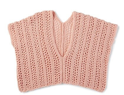 cropped crochet tank top in pink