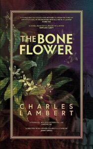 book cover for The Bone Flower by Charles Lambert. An orange tree is blossoming