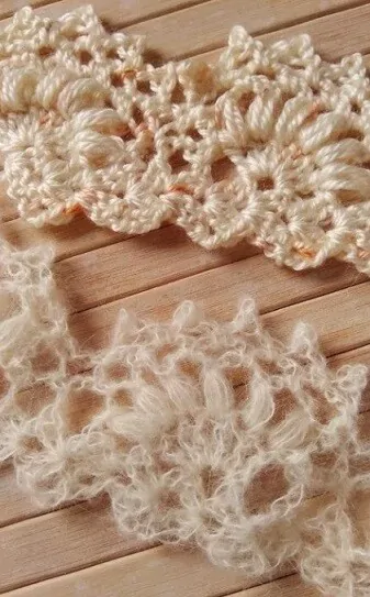 Close up of a lace edging