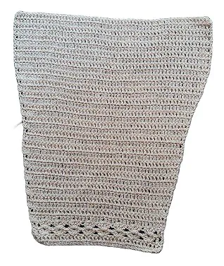 crochet cardigan sleeve laid flat