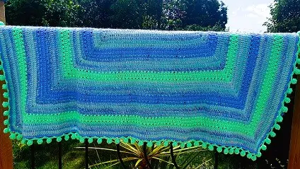 crochet throw blanket
